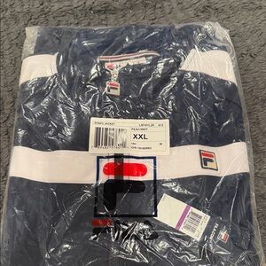 Fila Men's Navy and White Sweatshirt